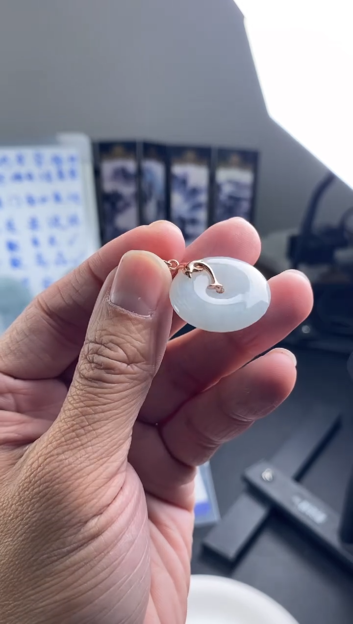 翡翠银S925镀金镶嵌颈饰多样性发货