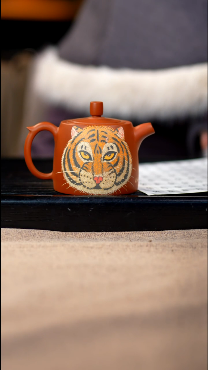 碟黄倩建水紫陶完品384