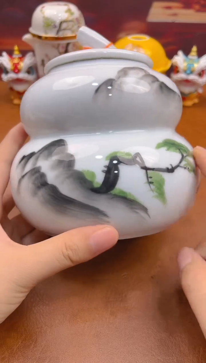 陶瓷茶具摆件旅行套组