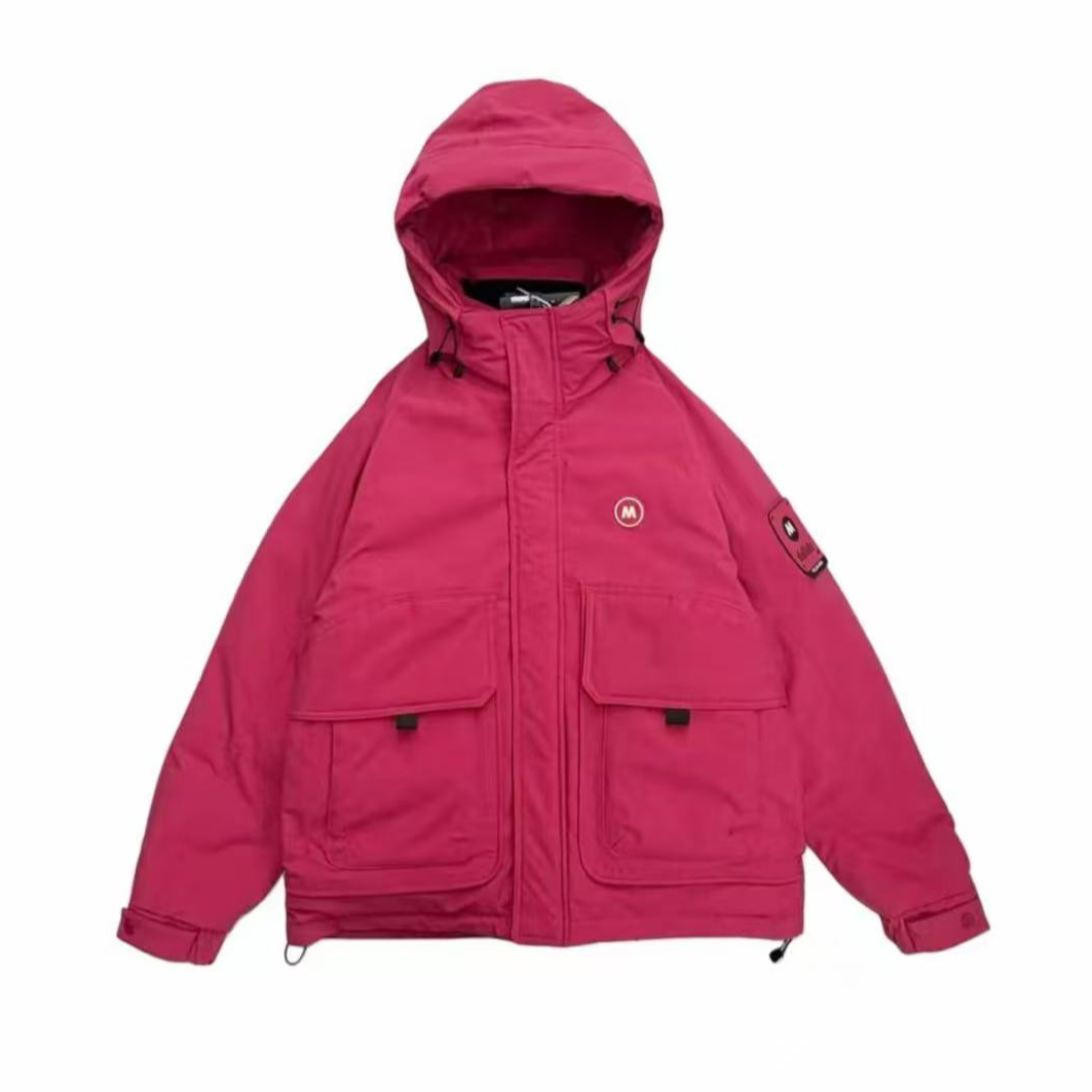 DM8819*【一眼忘不了】冬季新款秋冬加厚工装连帽情侣外套