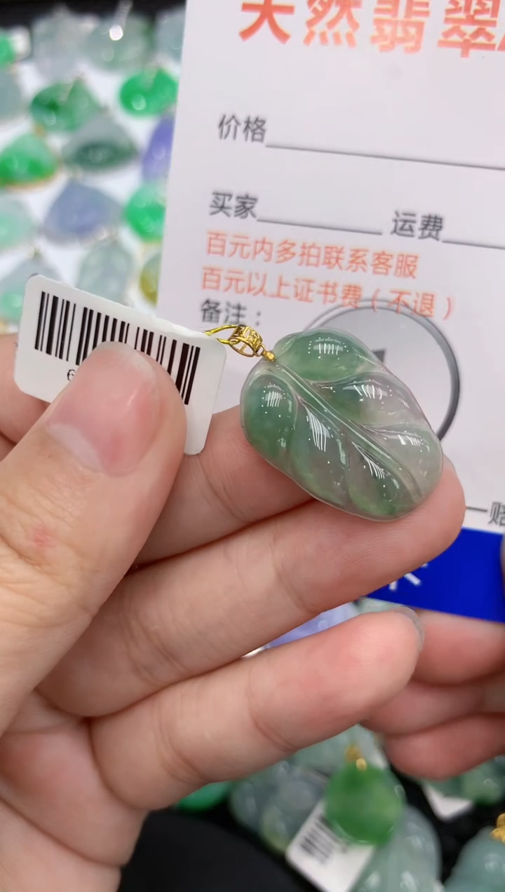 【闪购商品】翡翠颈饰18K金镶嵌111111111111