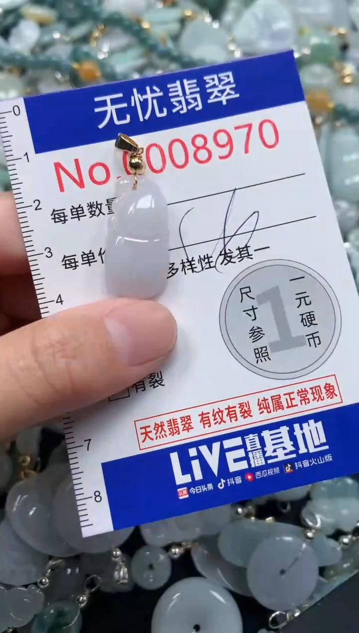 翡翠未镶嵌吊坠(不含链)8970