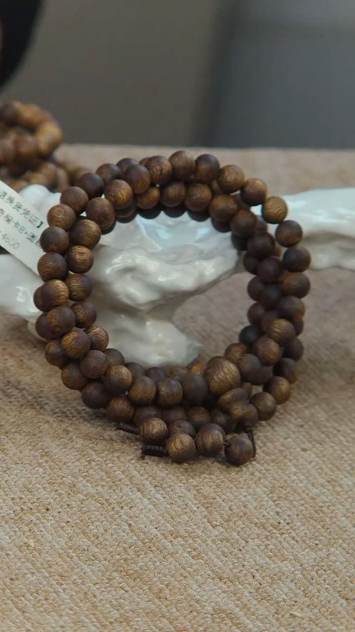【闪购商品】沉香手串95沉卡8收多圈手串