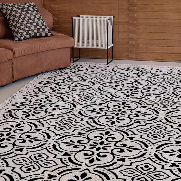 入户门客厅10防卧室地垫美式欧式法式复古轻奢防水防污客厅大地毯