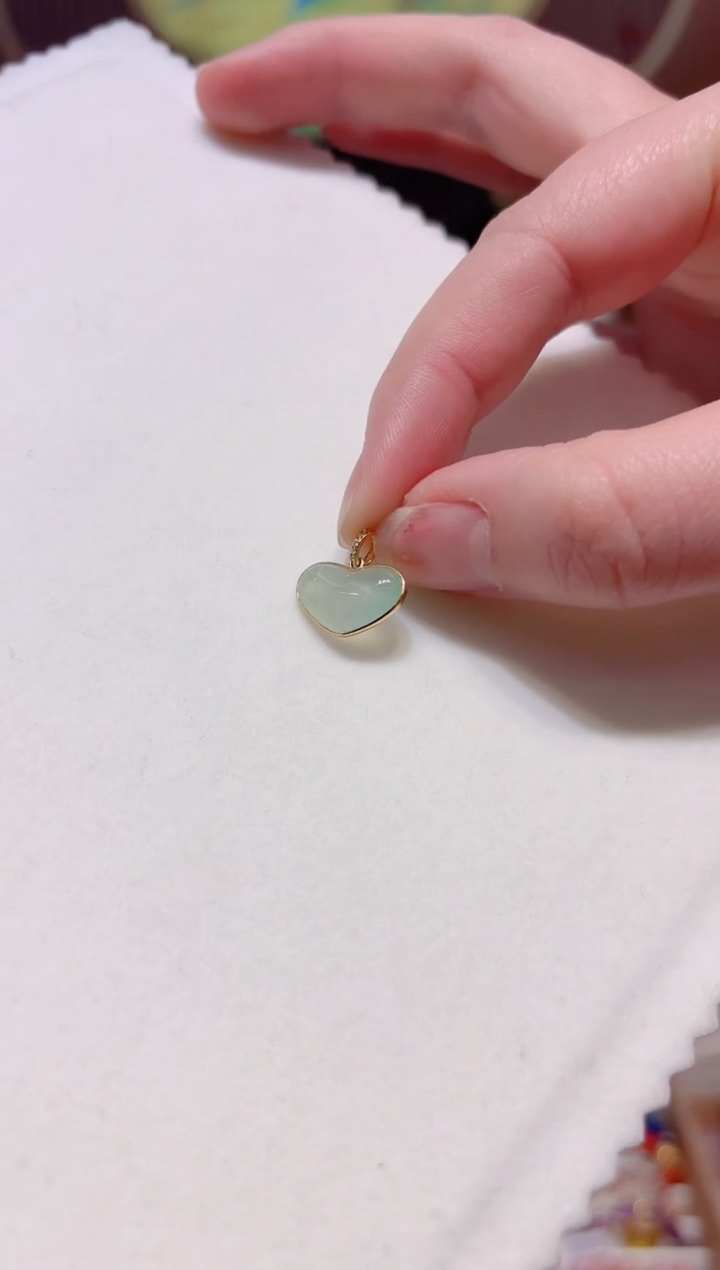 【闪购商品】翡翠颈饰18K金镶嵌设计款珠串