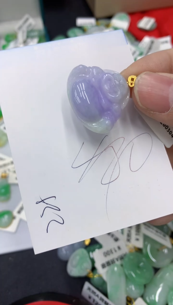 【闪购商品】翡翠颈饰18K金镶嵌1111111111