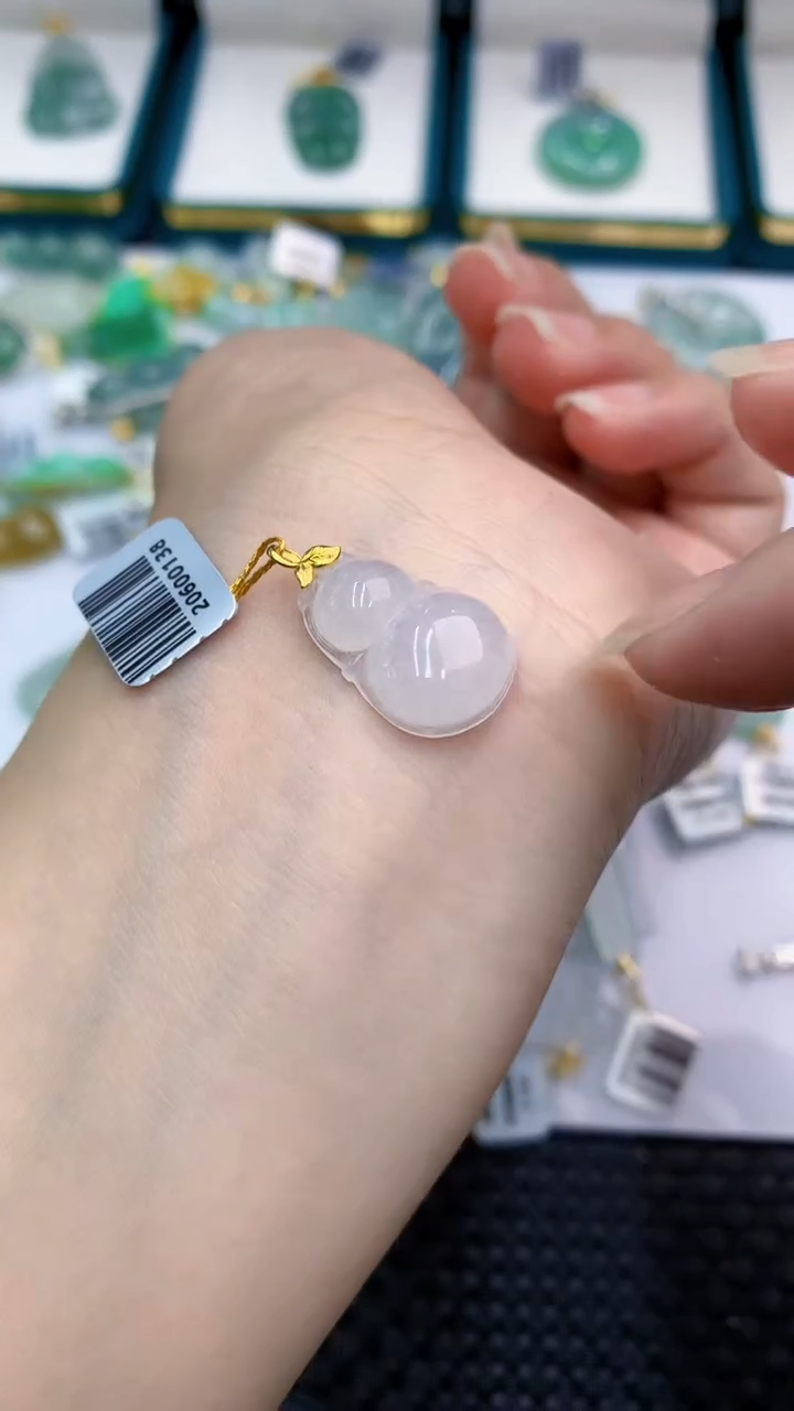 【闪购商品】翡翠颈饰18K金镶嵌            8