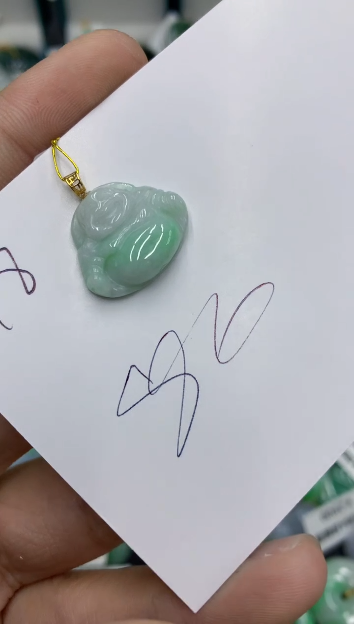 【闪购商品】翡翠颈饰18K金镶嵌翡翠