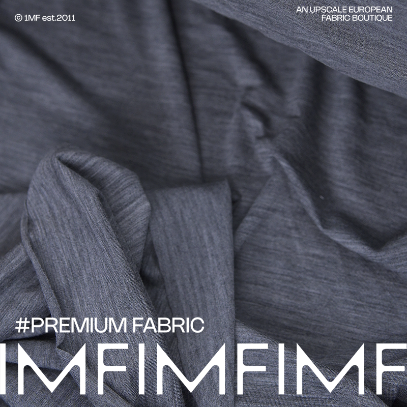 意大利织造 羊毛交织针织灰色服装布料幅宽150CM 245G/M