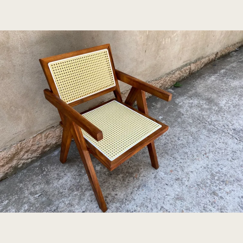 胡桃木昌迪加尔椅（不包邮）50*53*80