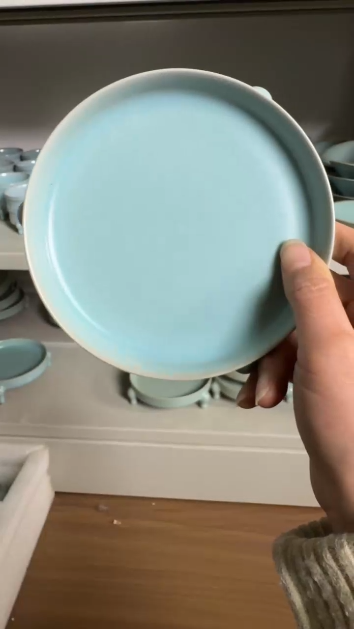 【闪购商品】杯185汝瓷纯手工三足笔洗（微微不完美）
