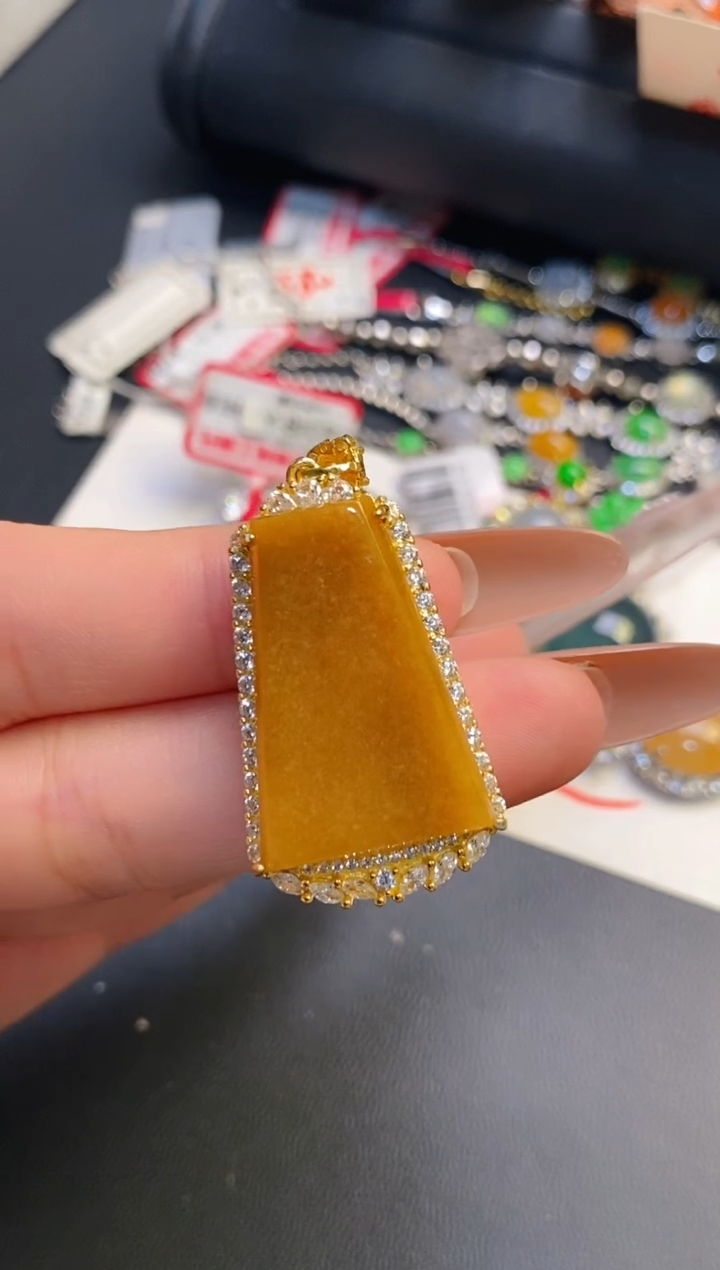 银S925镶嵌戒指翡翠天然