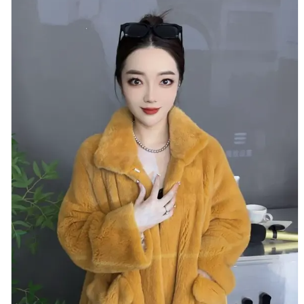三号（琳琳深夜)貂皮琳琳冬季走秀高定女士高奢气质真毛大衣