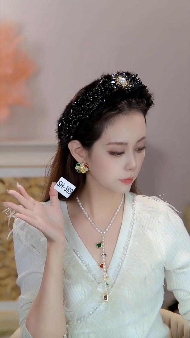 锌合金布艺日常百搭通勤款 SH-389