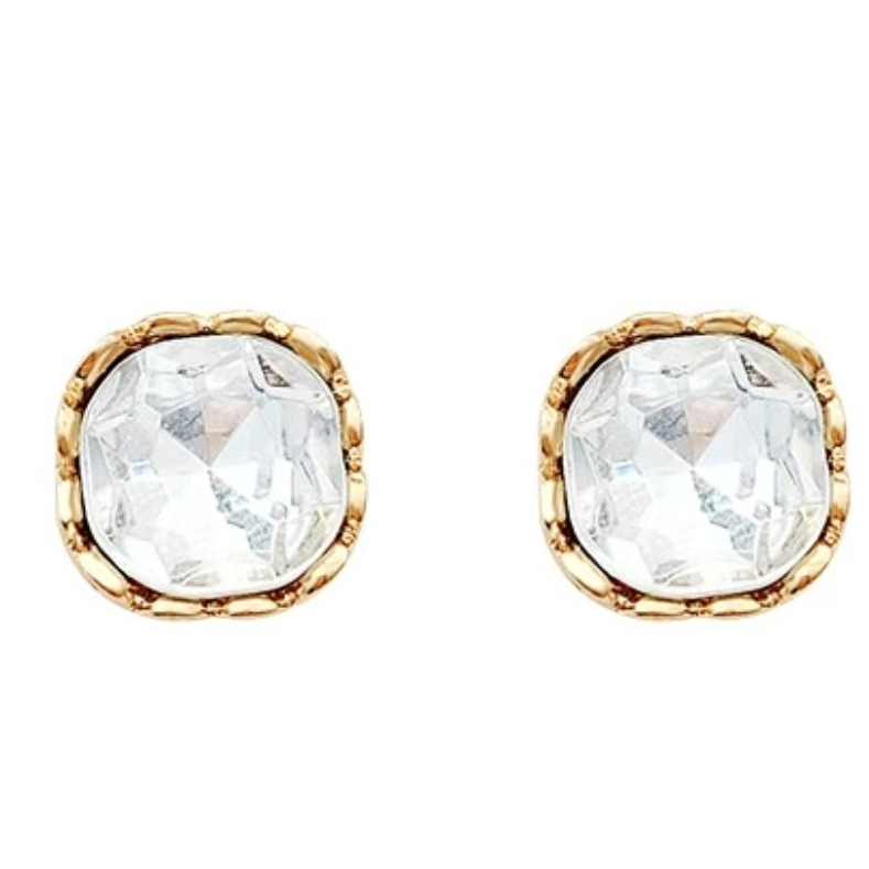 合金锆石耳饰 A10超闪精致耳钉女百搭简约款