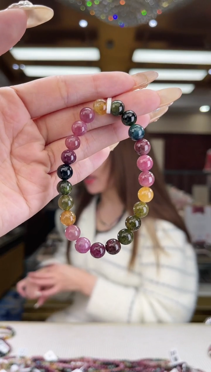 【闪购商品】碧玺/未镶嵌8mm+碧玺单圈多样性发货17