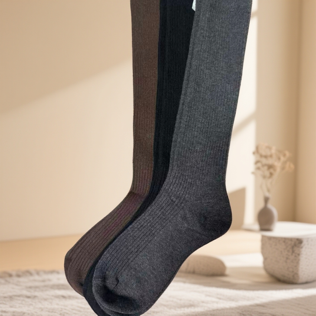 6058 新款中筒羊毛保暖百搭显瘦女小腿袜