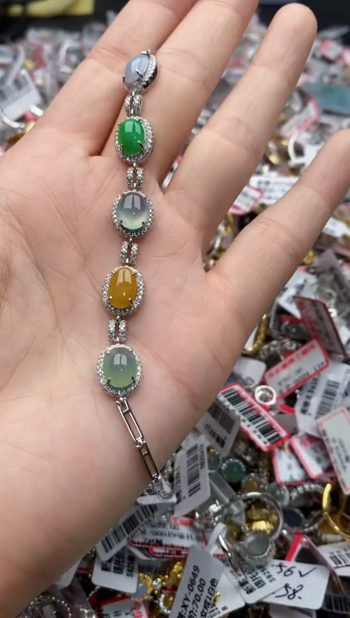 【闪购商品】翡翠戒指银S925镶嵌3333---9