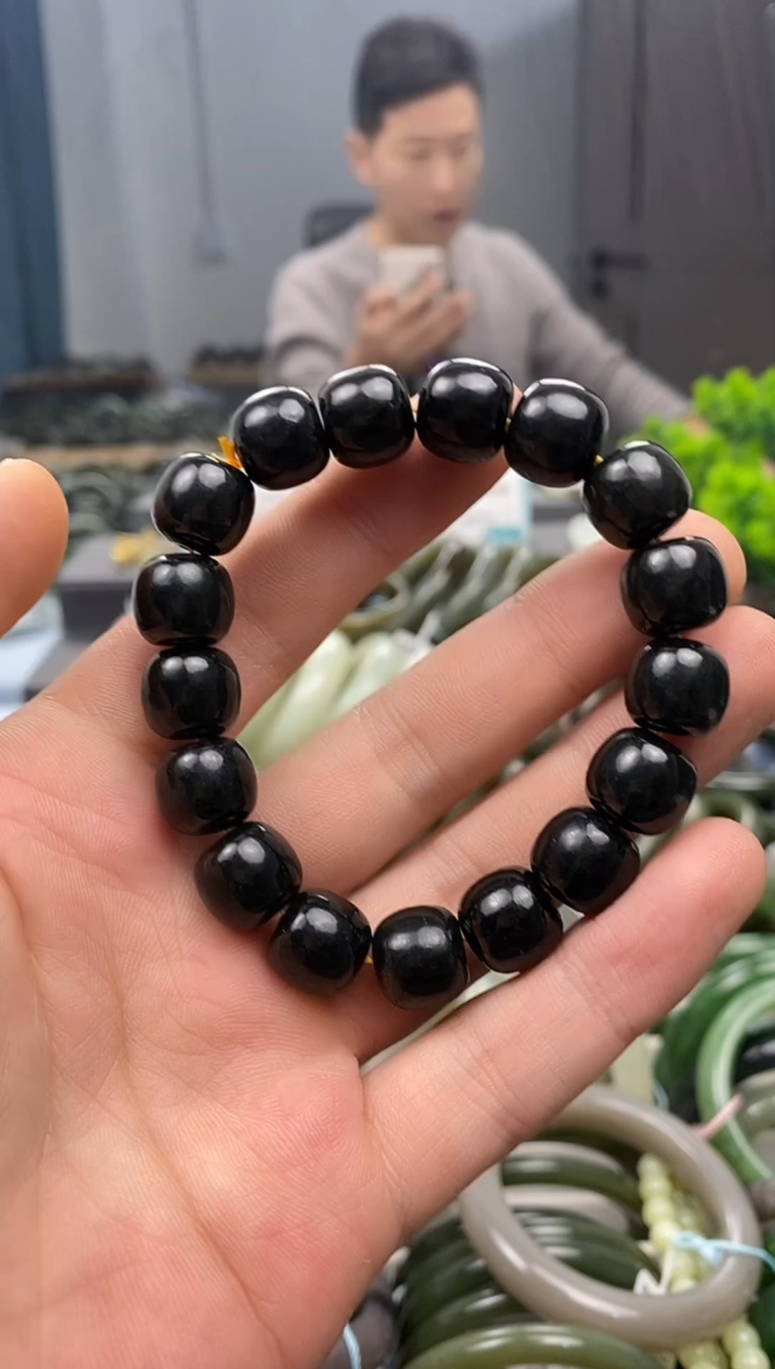 未镶嵌手镯和田玉12mm