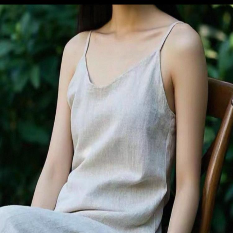 【福宝精选】夏季小清新 百分百汉麻 吊带裙