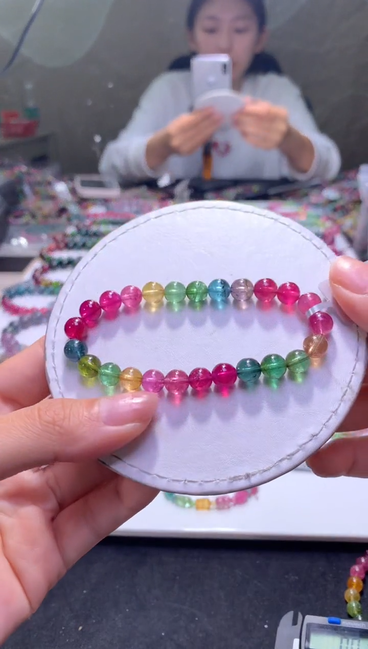 未镶嵌手串碧玺A117【天然碧玺】