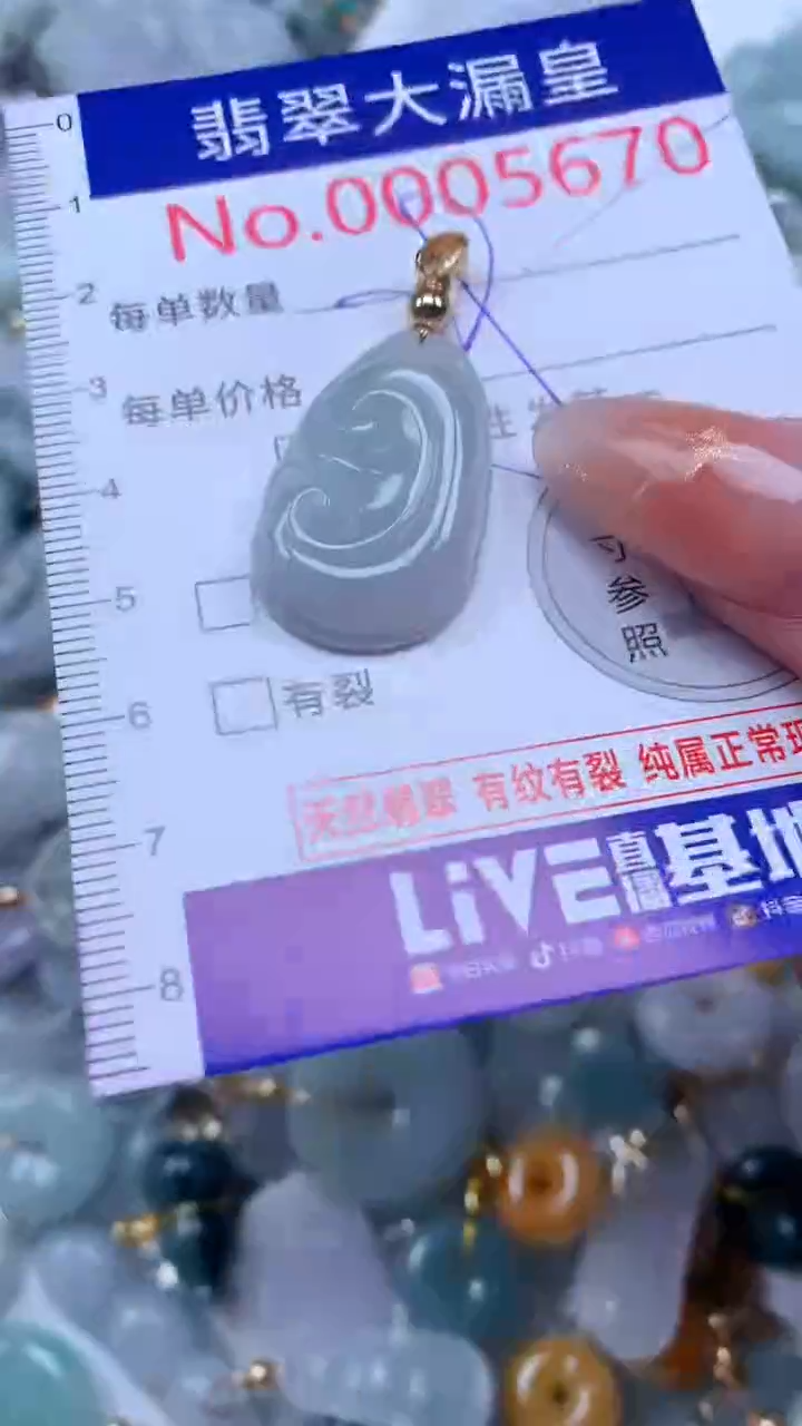翡翠未镶嵌吊坠(不含链)5670