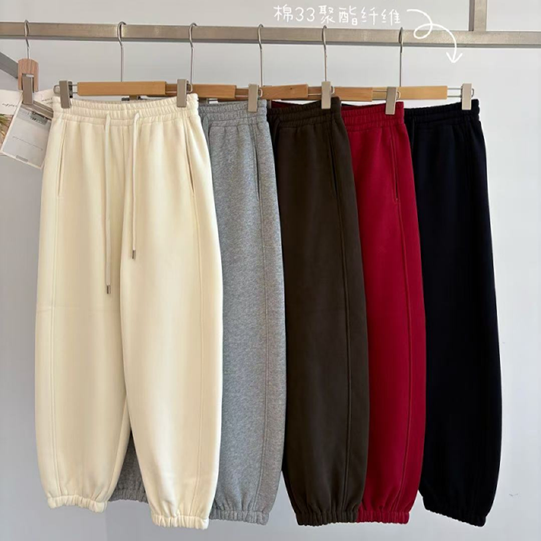 WYFS刺绣小标束脚卫裤