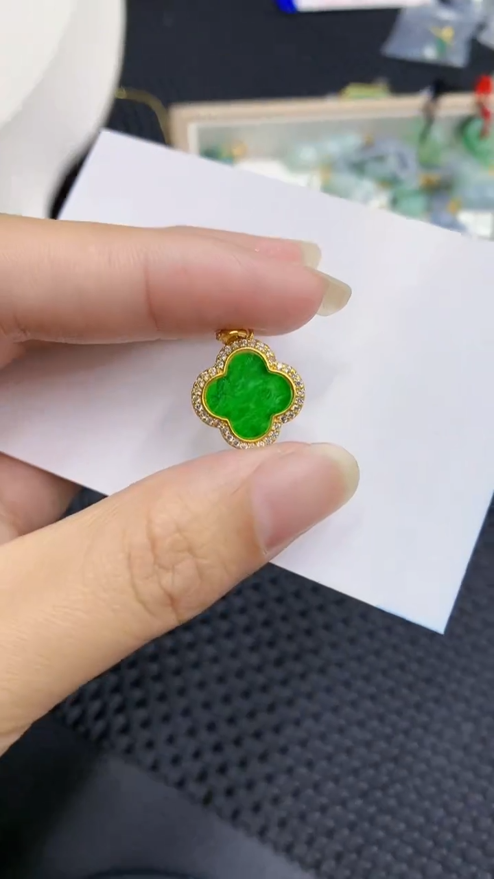 【闪购商品】翡翠颈饰银S925镶嵌            8