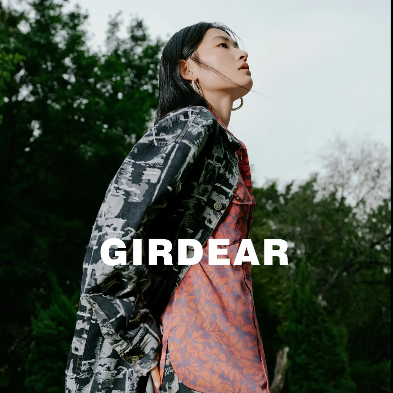 GIRDEAR/哥弟舒适高腰显瘦显腿休闲时尚森女系垂感长裤1100485