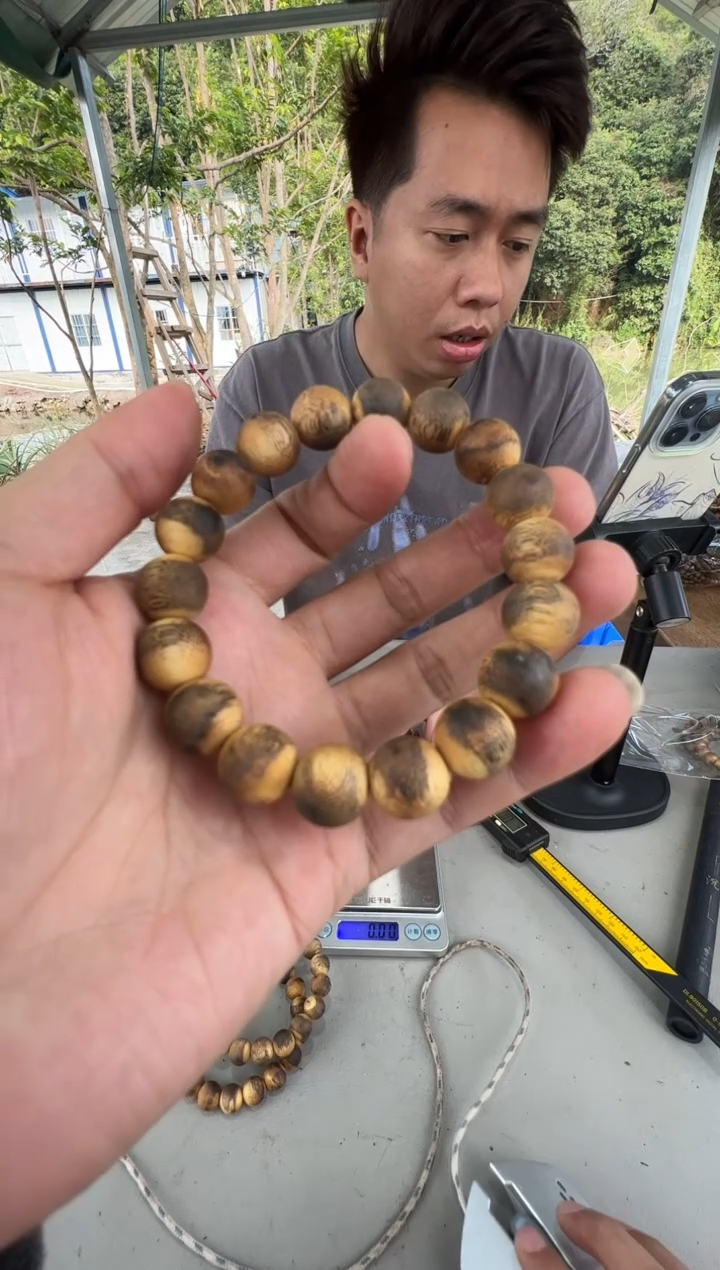 沉香沉香枕虎斑棋1.2圆珠单圈多样性发一