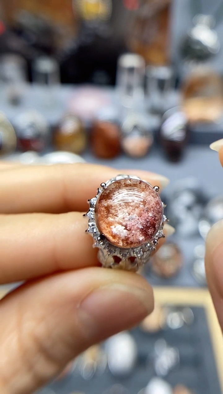 【闪购商品】水晶戒指银S925镶嵌水晶水晶