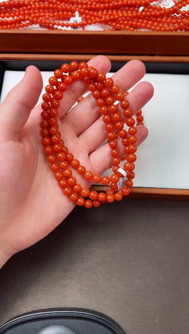 【闪购商品】南红玛瑙亮光长串卡7+未镶嵌保山阿东寨