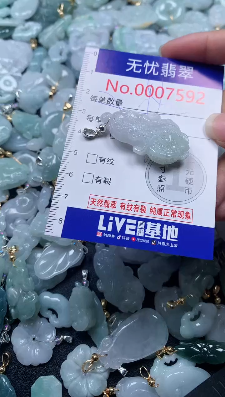 颈饰未镶嵌翡翠7592