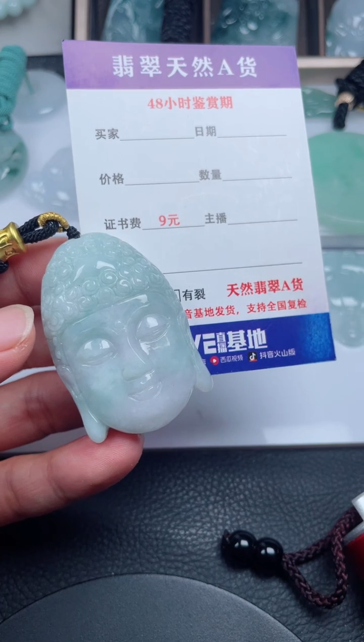 翡翠未镶嵌颈饰         