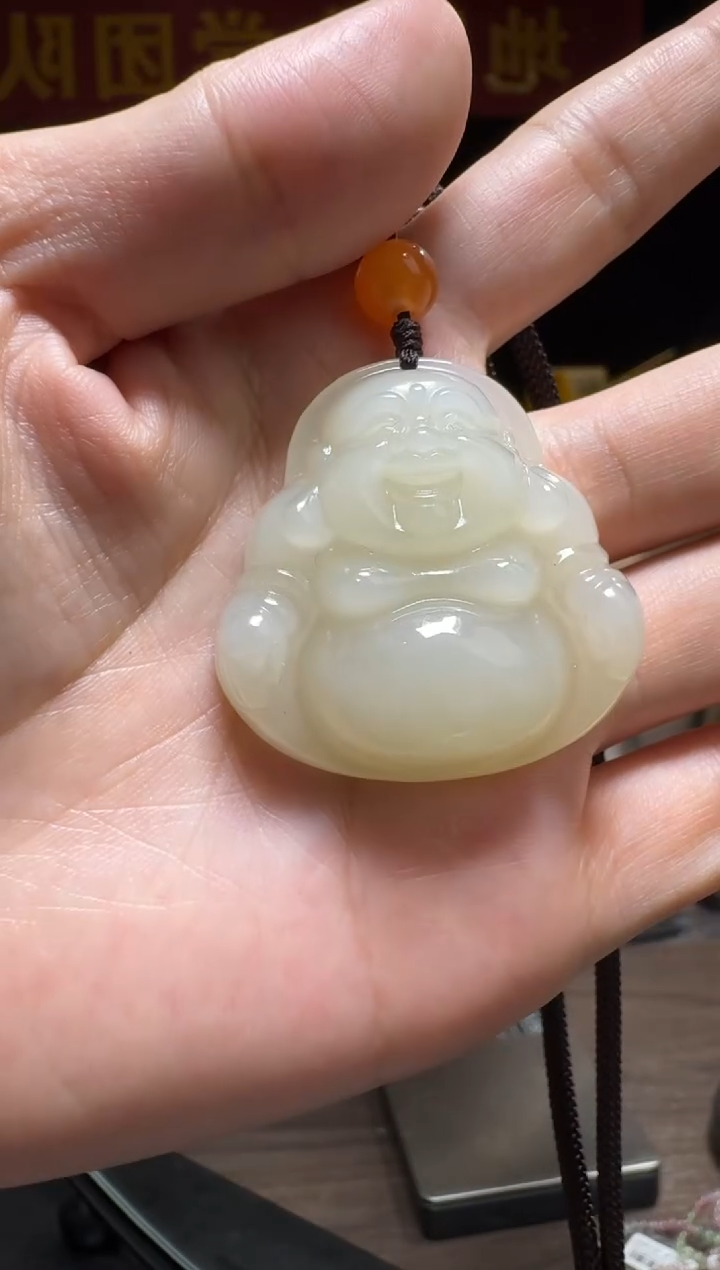 【闪购商品】和田玉吊坠未镶嵌P-和田玉佛公40*40mm