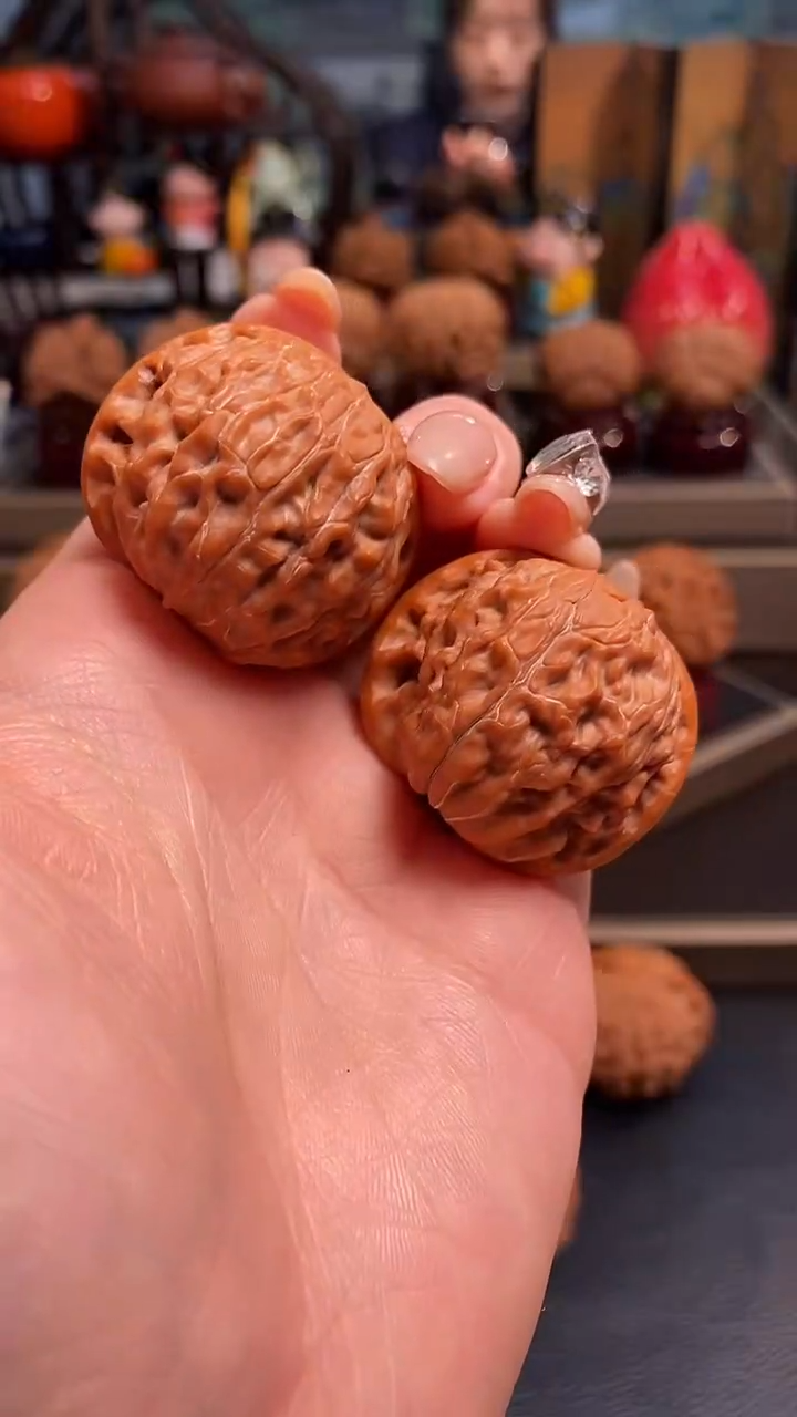 【闪购商品】文玩核桃把件H799磨盘36