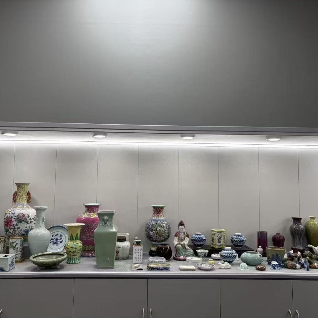 摆件手工家用简约天青手绘