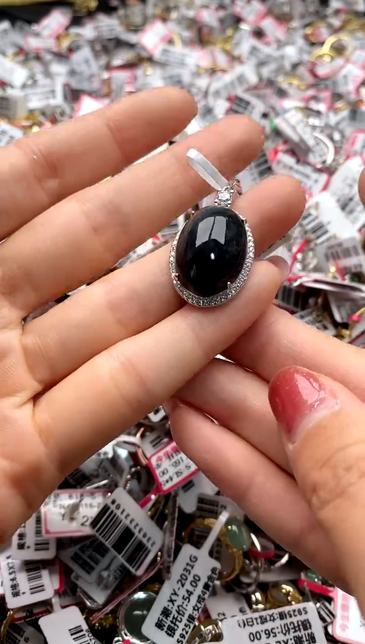 【闪购商品】翡翠戒指银S925镶嵌222222222     1