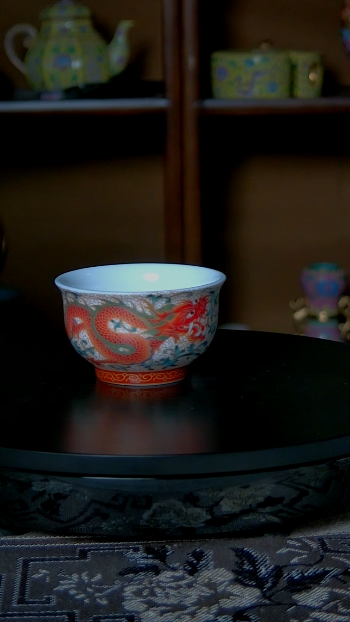景德镇手工珐琅彩主人杯