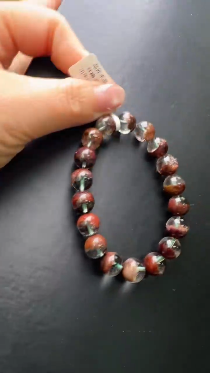 【闪购商品】水晶手串未镶嵌红幽灵手串11m+ JP39215