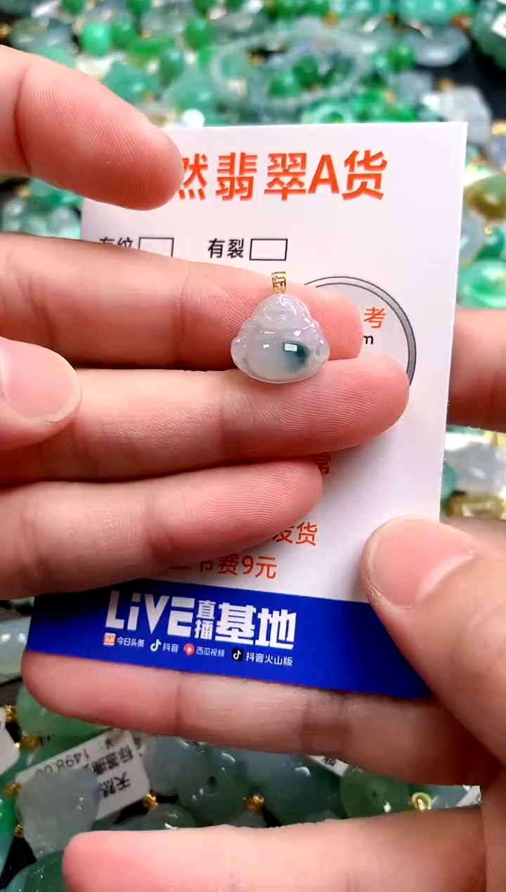 颈饰18K金镶嵌翡翠25100043
