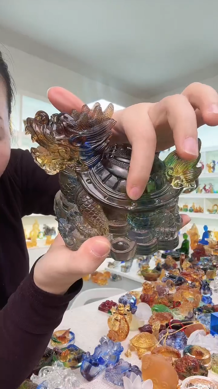手工艺品琉璃龙龟