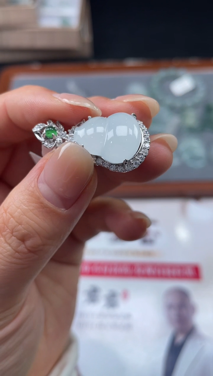 【闪购商品】定制翡翠银S925镶嵌03-10HDJT0154239
