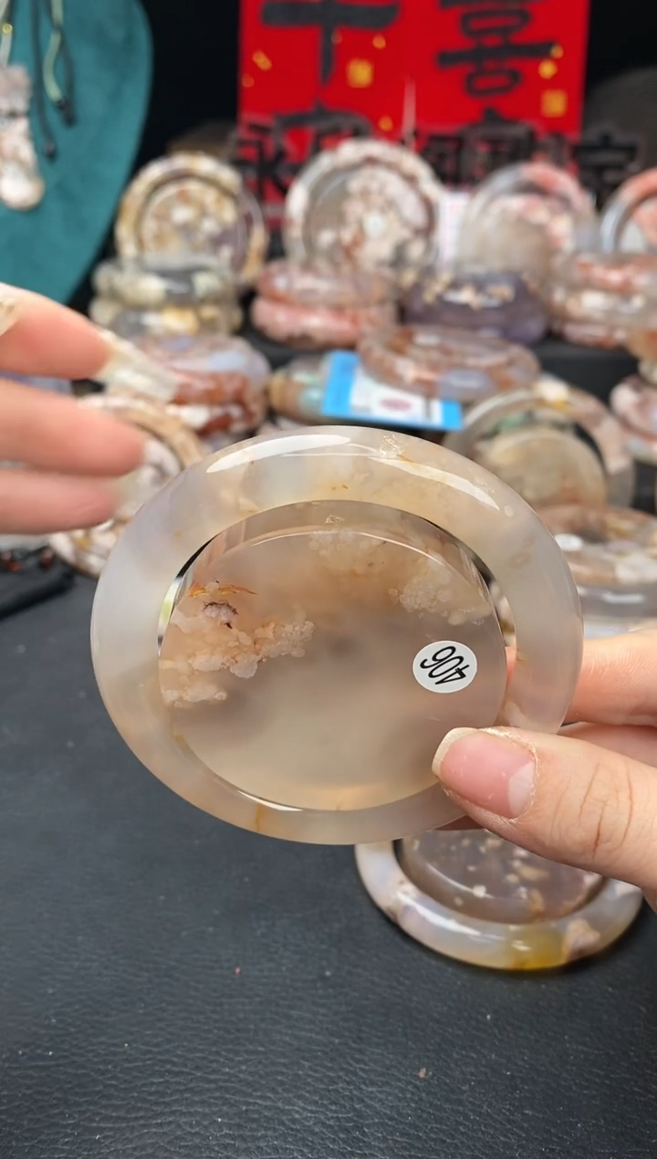 【闪购商品】石英质玉手镯（圆镯）未镶嵌58.9