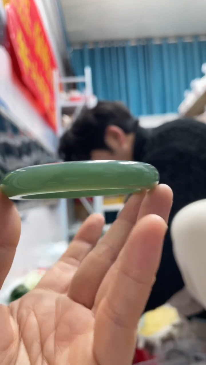 【闪购商品】和田玉颈饰未镶嵌A13且末蓝正圈56