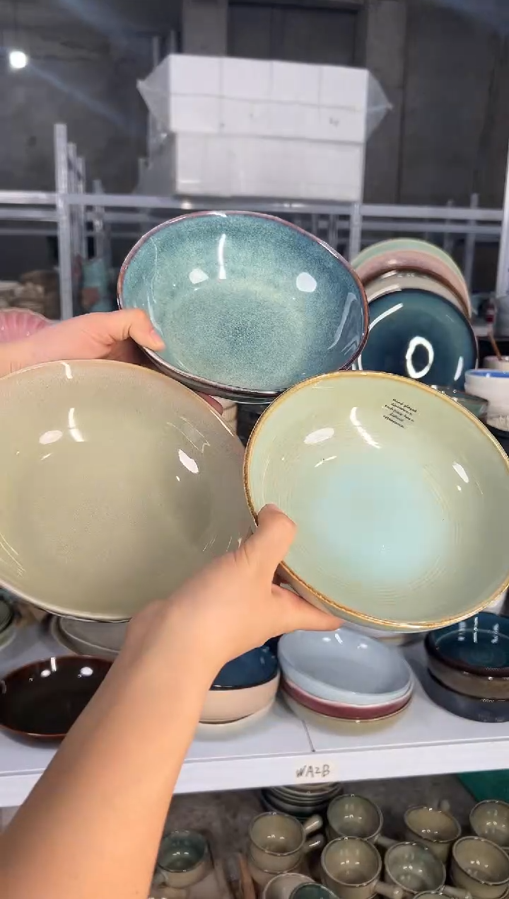陶瓷外贸尾货瑕疵满20包邮X3 菜碗组合