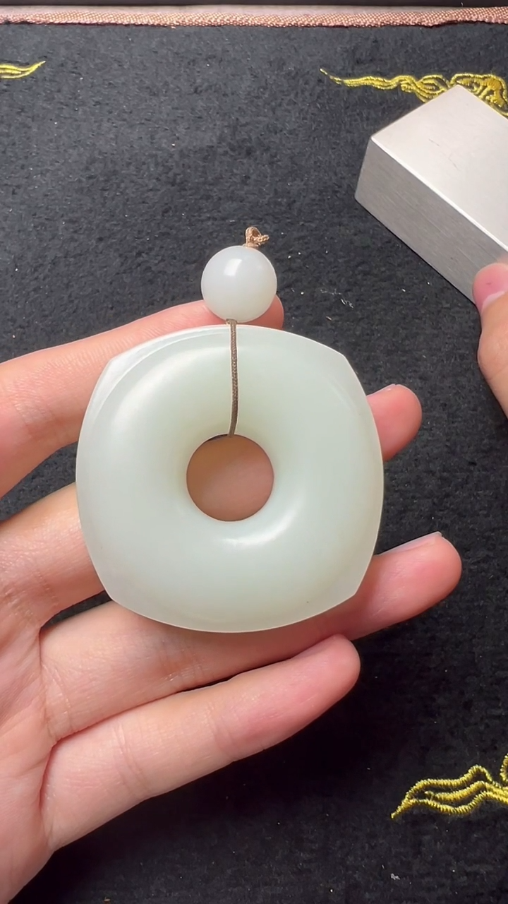 【闪购商品】和田玉吊坠(不含链)未镶嵌@@JPSZB41222-8大方扣