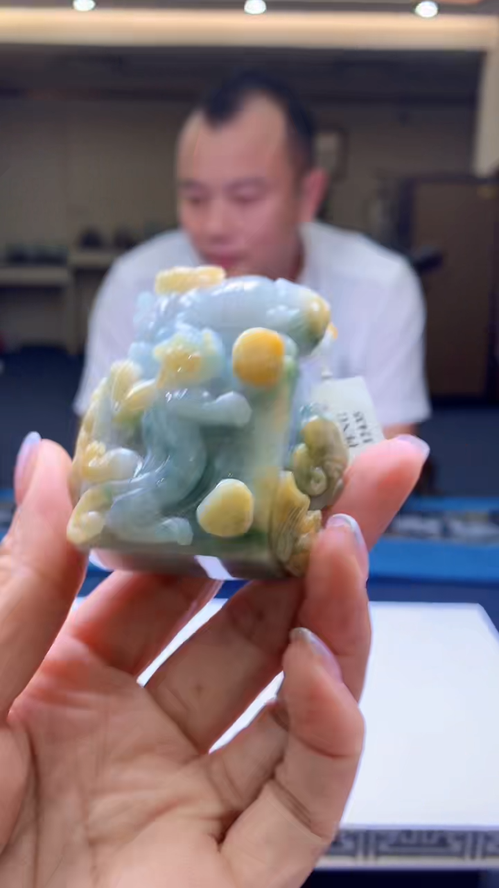 定制翡翠未镶嵌1080jj-毛货挂件47