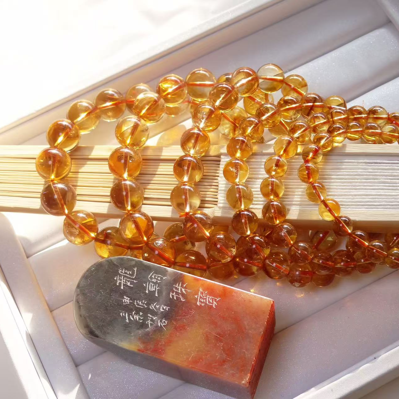 AAA天花板暴力黄塔晶手串天然毕业级高净体基地质检-多样式发一