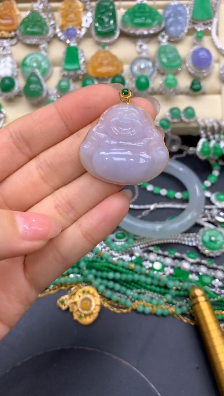 【闪购商品】翡翠颈饰18K金镶嵌252-中国好珍宝